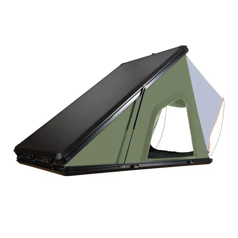 Automatic Triangular Roof ladder truck car Thickened Tent Hard Aluminum Shell Rooftop Tent Camping Folding Roof Top Tent car