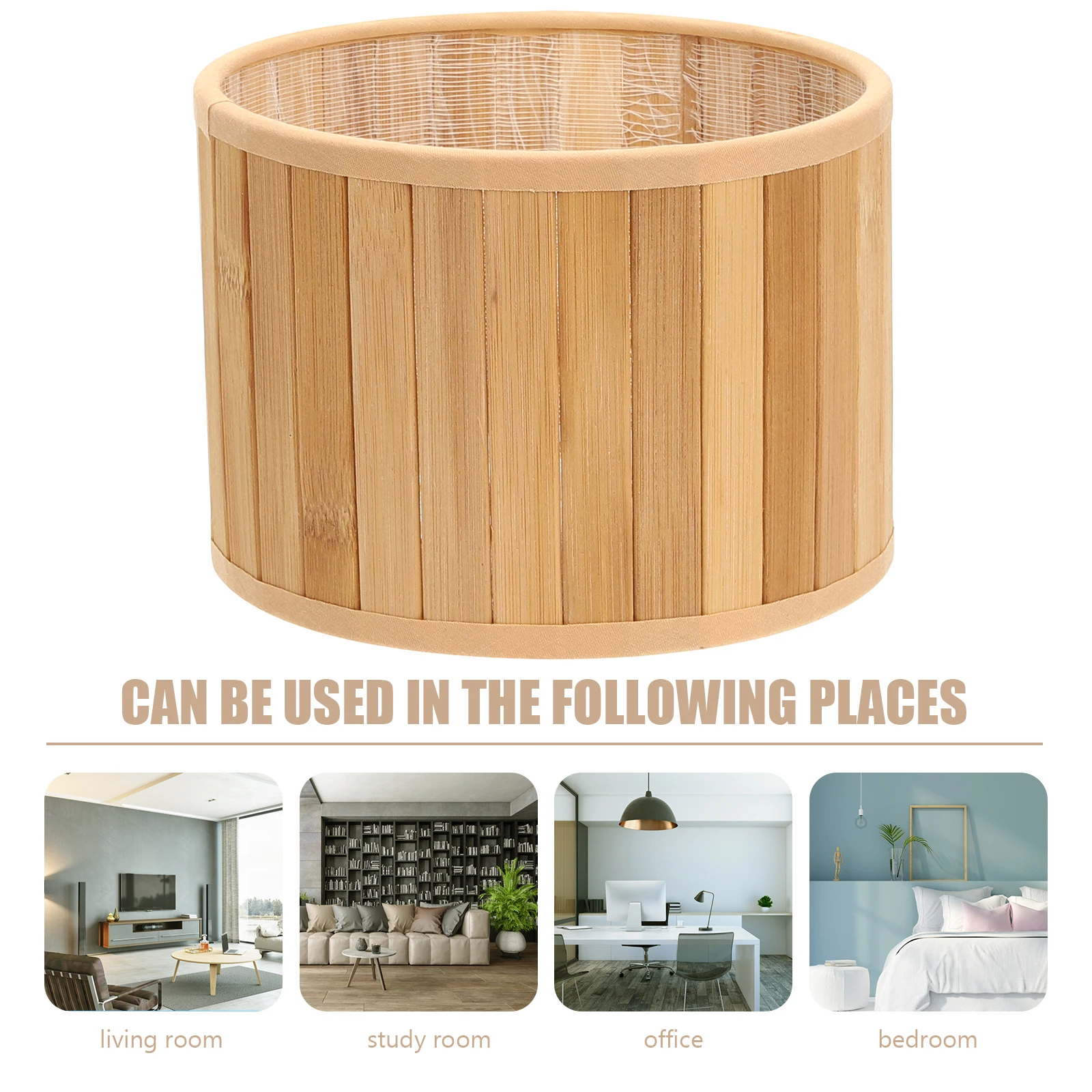 الخيزران عاكس الضوء الصغيرة خمر نمط استبدال غطاء ل E27 E14 لمبة قواعد برميل ضوء الظل لتركيبات الإضاءة الداخلية #5