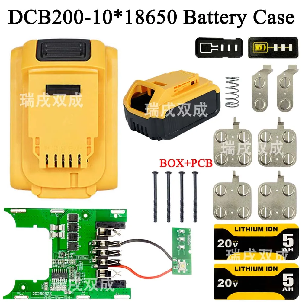전동 공구 리튬 배터리 충전 보호 회로 기판 케이스 박스 PCB for Dewalt 18V 20V 배터리 DCB180 하우징