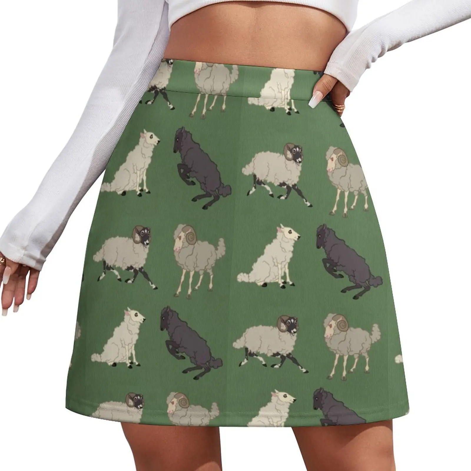 

Sheepies Mini Skirt Short women′s skirts fairy core Korean skirts