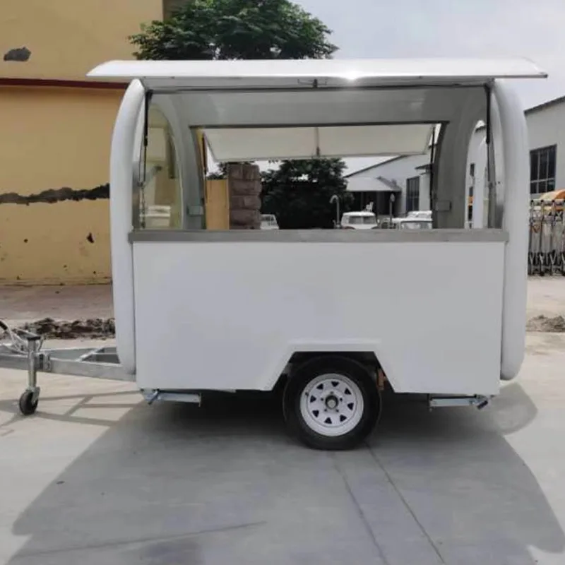 Customized Best Price Stainless Steel Food Carts And Food Trailers Stainless Steel Hotdog Ice Cream Food Trailer Equipment