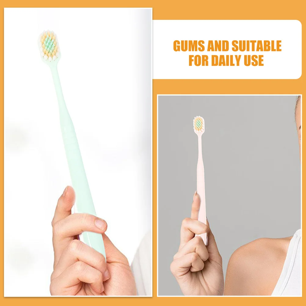 

9Pcs Soft Bristle Toothbrushes Wide Thin Design Comfortable Cleaning Durable for Household Soft Toothbrush Hotel Toothbrush Set