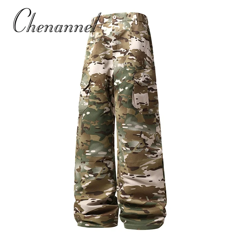 

Men's Autumn Waterproof Cargo Pants Tactical Training Combat Trousers Multi Pockets Trendy Versatile Bottoms