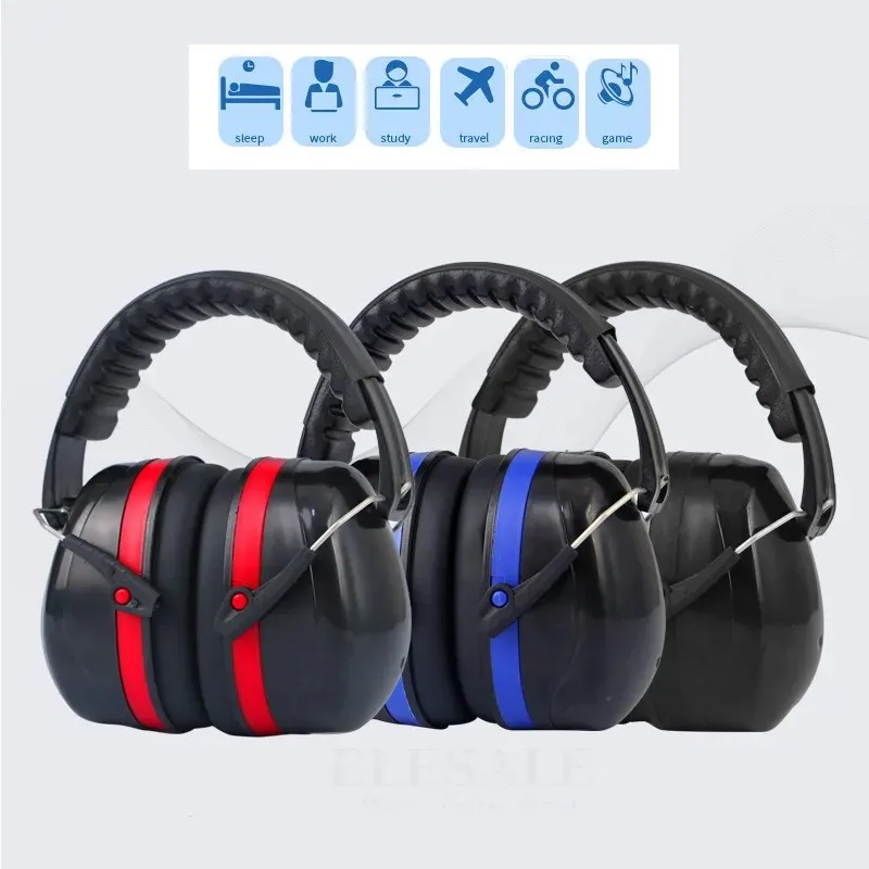 

High Quality Anti-Noise SNR-35dB Ear Protector Adjustable Head Earmuff For Work Woodwork Study Shooting Hearing Protection