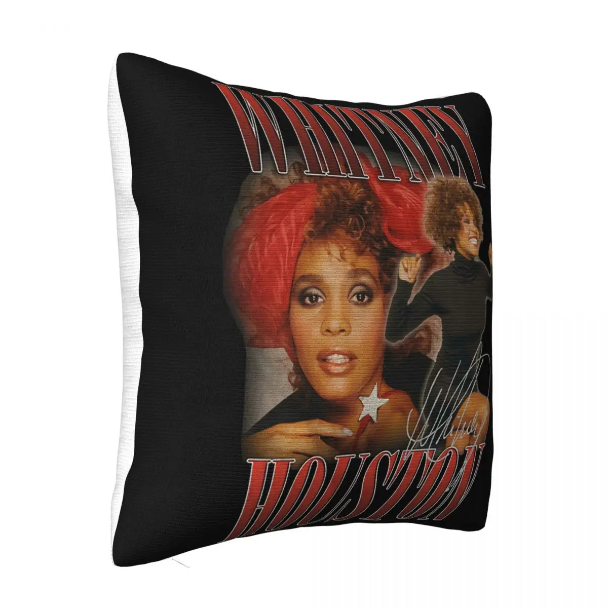 Black Whitney Houston 90S Homage Official Mens Best Selling Humor Graphic Letter High Quanlity Adult Boy Pillow Case