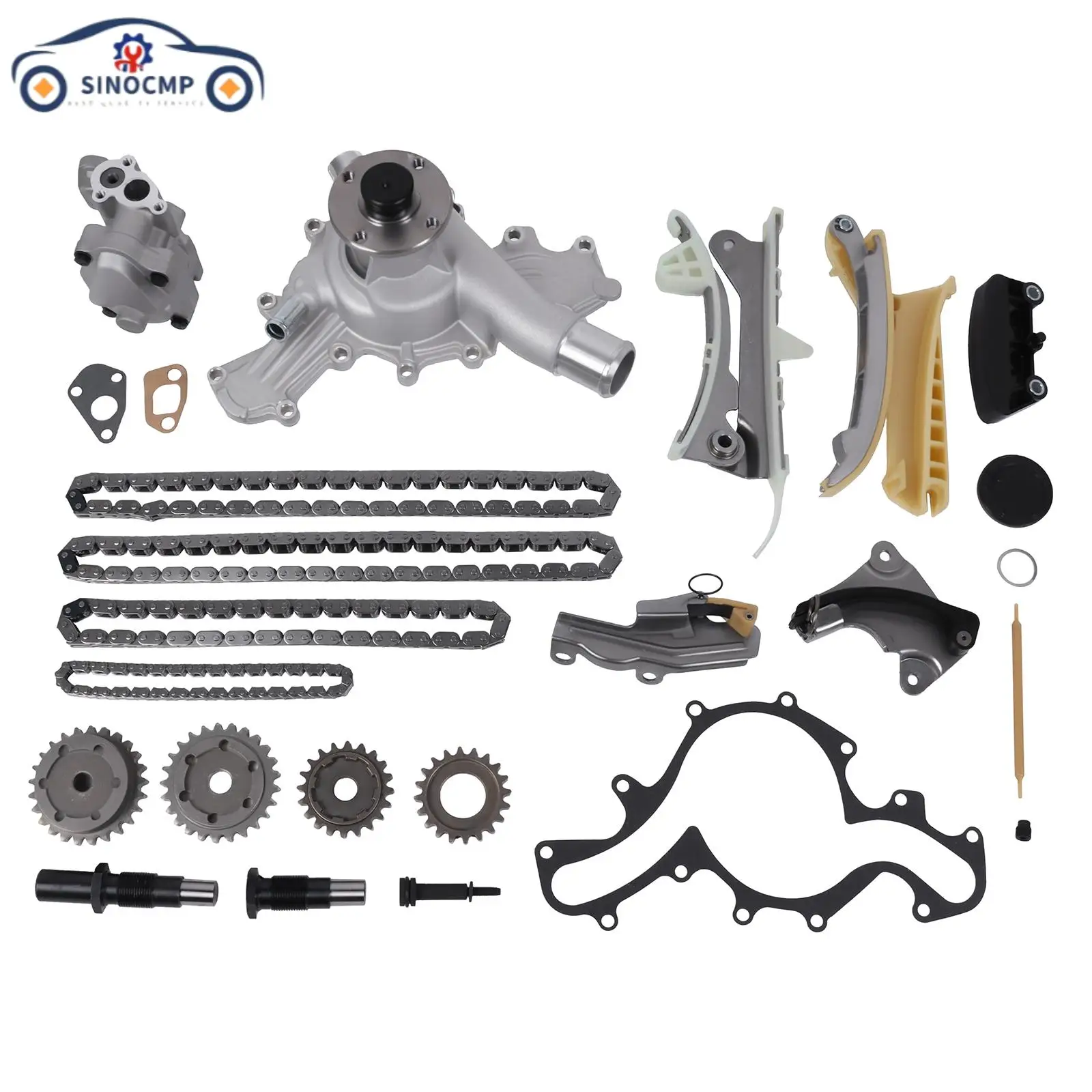 

Комплект цепи ГРМ Водяной насос Масляный насос для Ford Explorer 4.0L SOHC 2001-2009 гг. Компоненты двигателей Компоненты ГРМ Детали двигателя