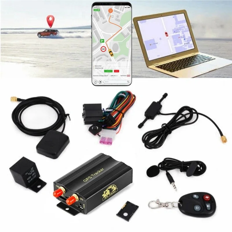 Real-time GPS Tracker TK103B - Remote Control, Anti-theft Alarm, Accurate Location - LANG MAO  120 characters: Accurate real-tim