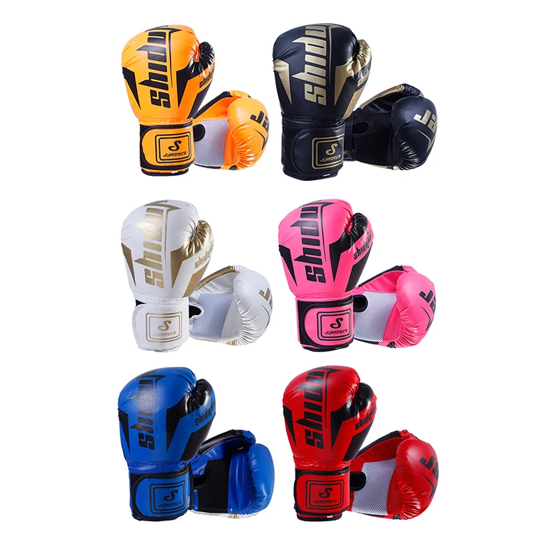 6/10 Oz PU Breathable Children's Adult Professional Sanda, Muay Thai, Taekwondo Neutral Breathable Boxing Gloves