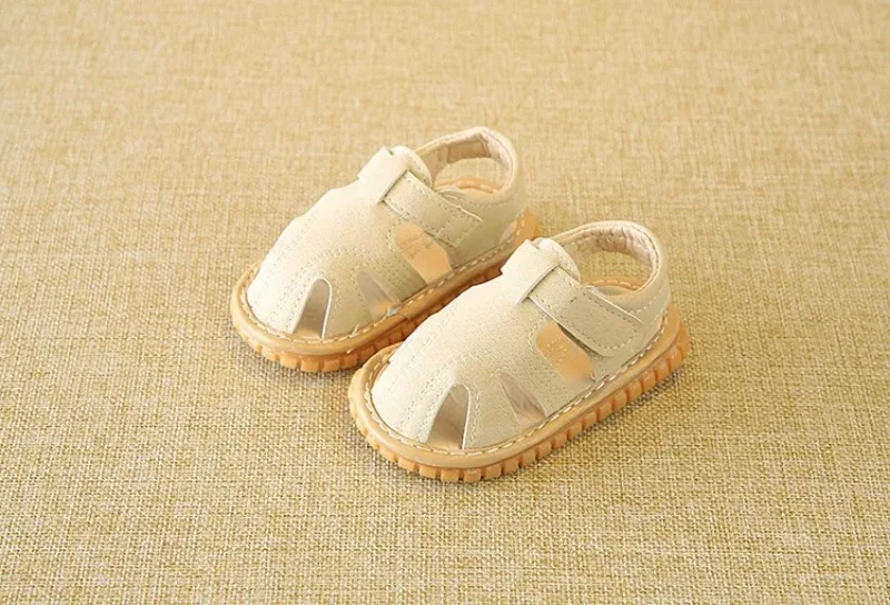Baby Quietsch-Sandalen für Sommer, Kleinkinder Jungen Mädchen, Niedliche Freizeitschuhe, Rutschfeste Indoor-Lauflernschuhe – Detail 21