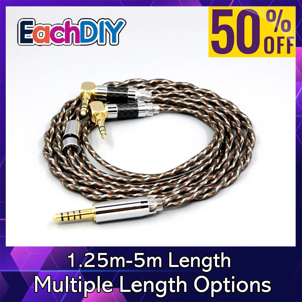 

Кабель для наушников TypeX 25AWG Litz Shielding 7n OCC для Verum 1 One, L-образный разъем 3,5 мм, LN008892