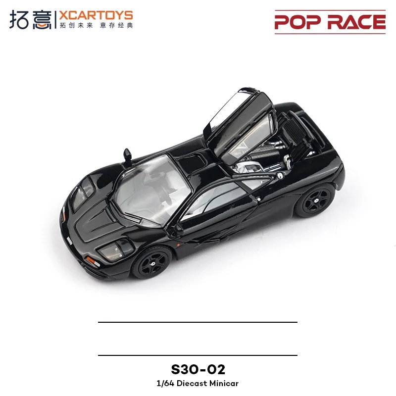 S30-02 Xcartoys x POP RACE 1:64 F1 Jet Black Diecast Model Car #5