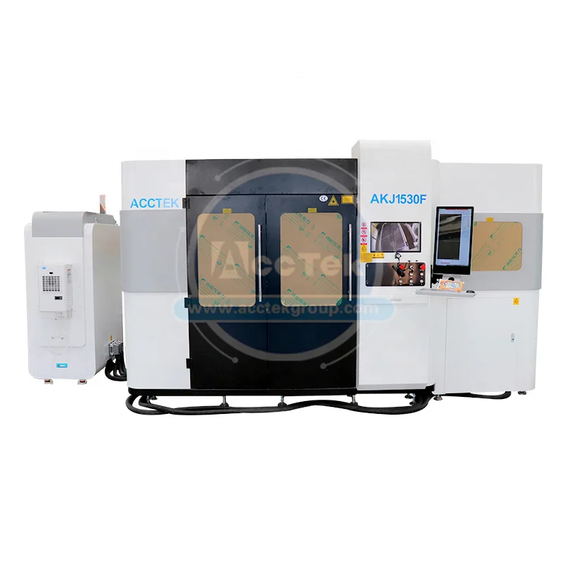 6000W 8000w 12000w Big Power Raycus IPG Laser Cutting Machine Fiber AKJ1530FBR For Tube Metal Cutitng Aluminum Brass Copper