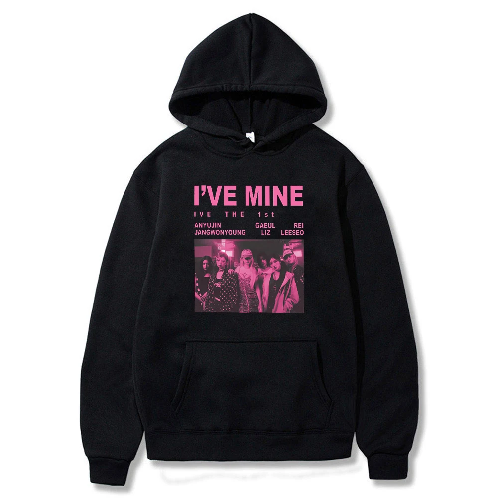 

IVE Hoodie I'VE MINE Album The 1st World Tour Hoodies Kpop Streetwear Fashion Men Women Sweatshirt Korean Autumn Hooded Pullover