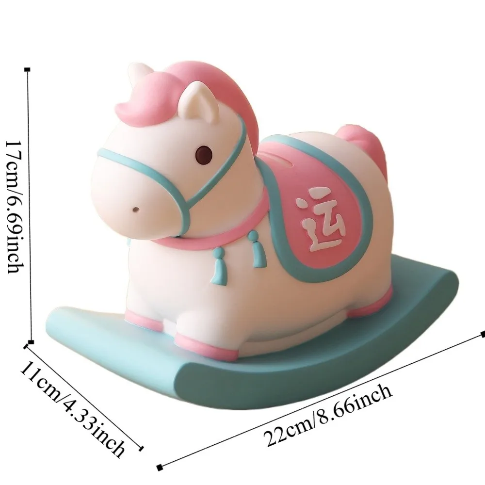 Anti Drop Horse Year Piggy Bank Decorative Large Capacity Cartoon Horse Money Boxes Collectible Savings Tank