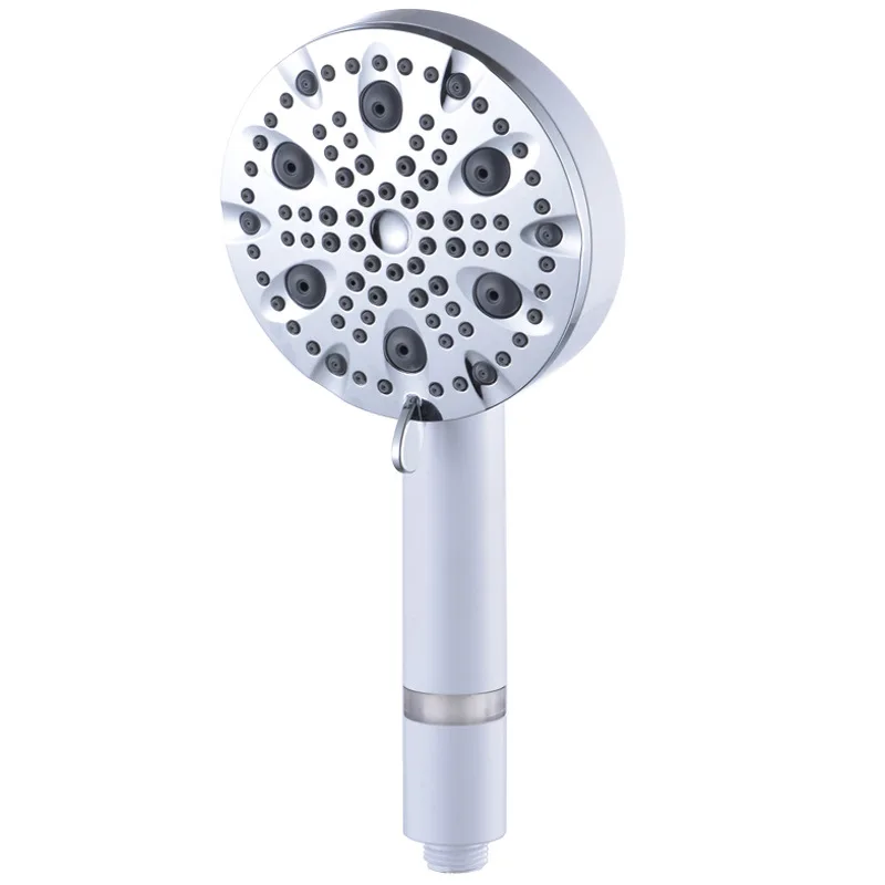 

New American Style Ten Function ABS Handheld Sprayer Booster Nozzle Filter Beauty Shower Head Thread G1/2'