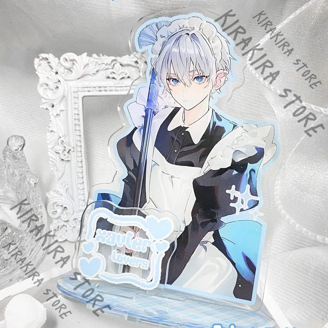 

Xavier 12cm Standing Plate Love and Deepspace Acrylic Indicative Board Game Housemaid Series Anime Originality Collect Mascot