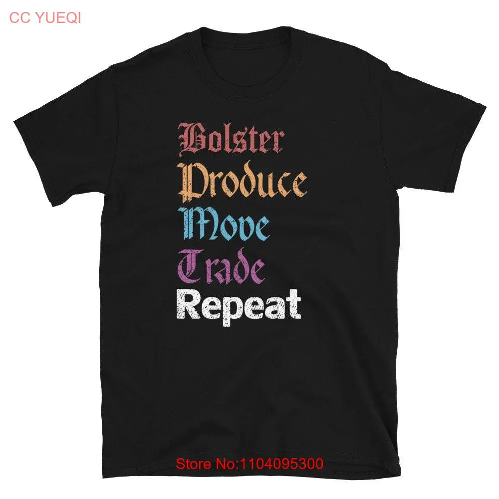 Bolster Produce Move Trade Repeat Funny Scythe board game shirt for fans of area control and hevy games geek on fleek