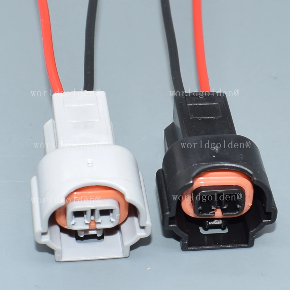 PU465-02127 2Pin Heavy-Duty Auto Wire Connector, Durable Terminal Adapter with Cable, Automotive Electrical Accessory
