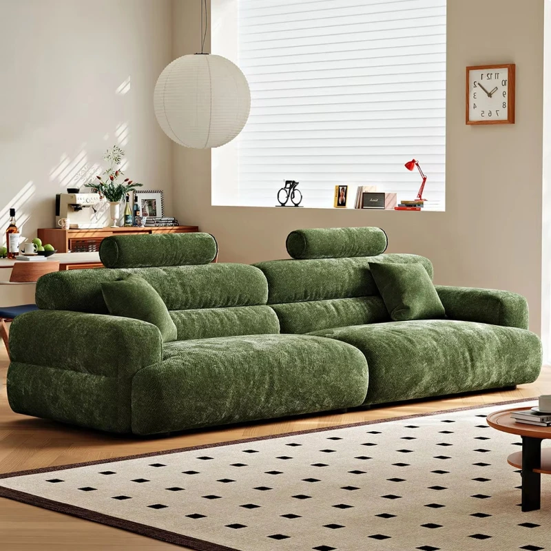 High quality green fabric modern luxury furniture modern sofa combination sofa apartment living room comfortable home furniture