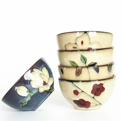 WHYOU-Japanese Ceramic Rice Bowls, Handpainted Kitchen Tableware, Restaurant Soup Bowl, Noodle Bowl, Japanese, Handmade