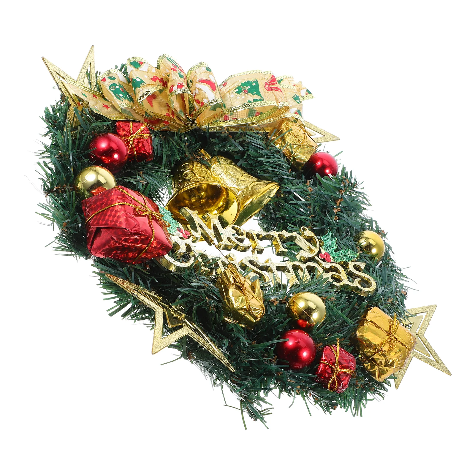 

Colorful PVC Snowman Wreath 30x30x8cm Holiday Garland Christmas Decorative Pine Needles Indoor Outdoor Ornament Festive Party