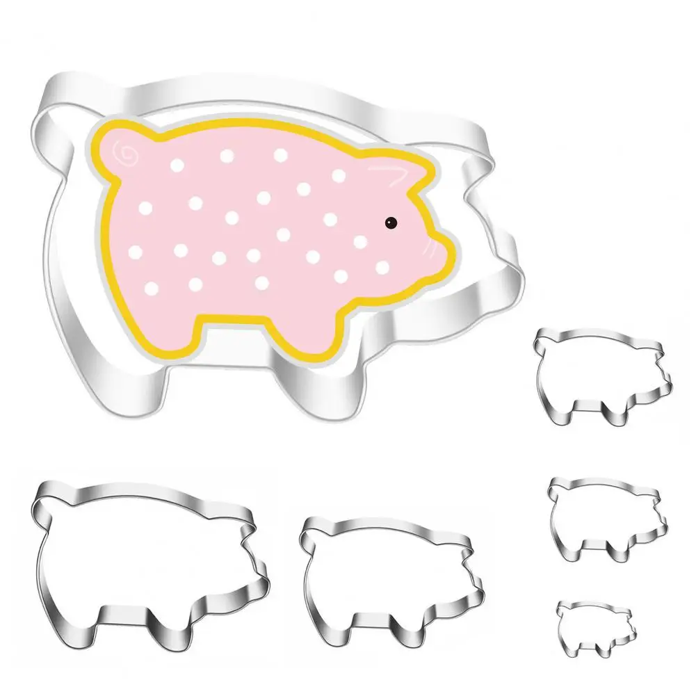 Double-sided Donut Stamp 5pcs Stainless Steel Donut Cookie Cutter Set Double-sided Embossed Pastry Mold Mexican Sweet Bread