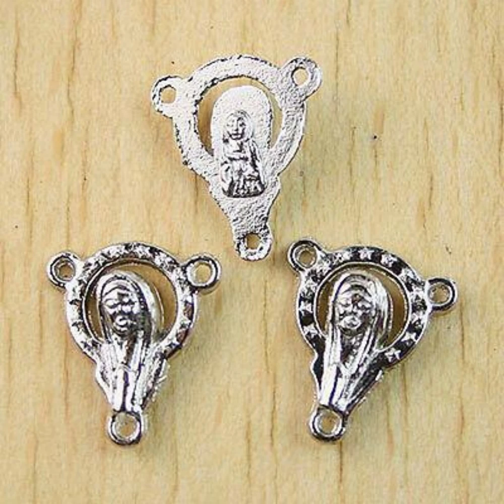 20PCS 18.3x15.7mm NICKEL TONE ICON CHARMS FINDINGS H0990