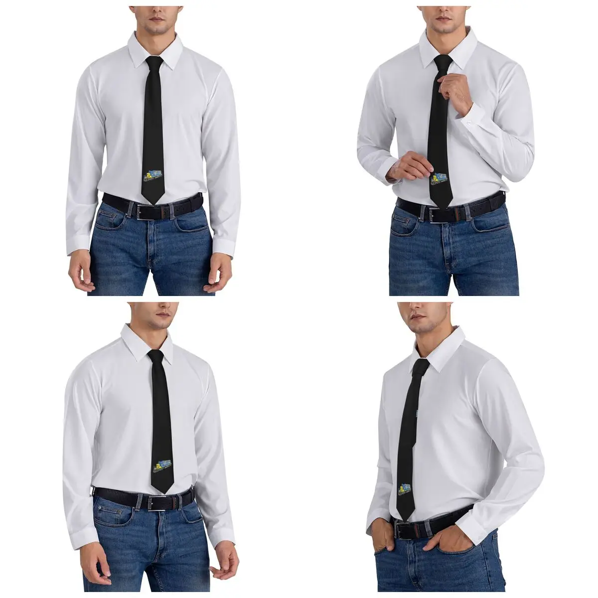 Cravates de la présidence du moteur CSX pour hommes, cravates minces en polyester, mariage, affaires, décontracté, fret, train