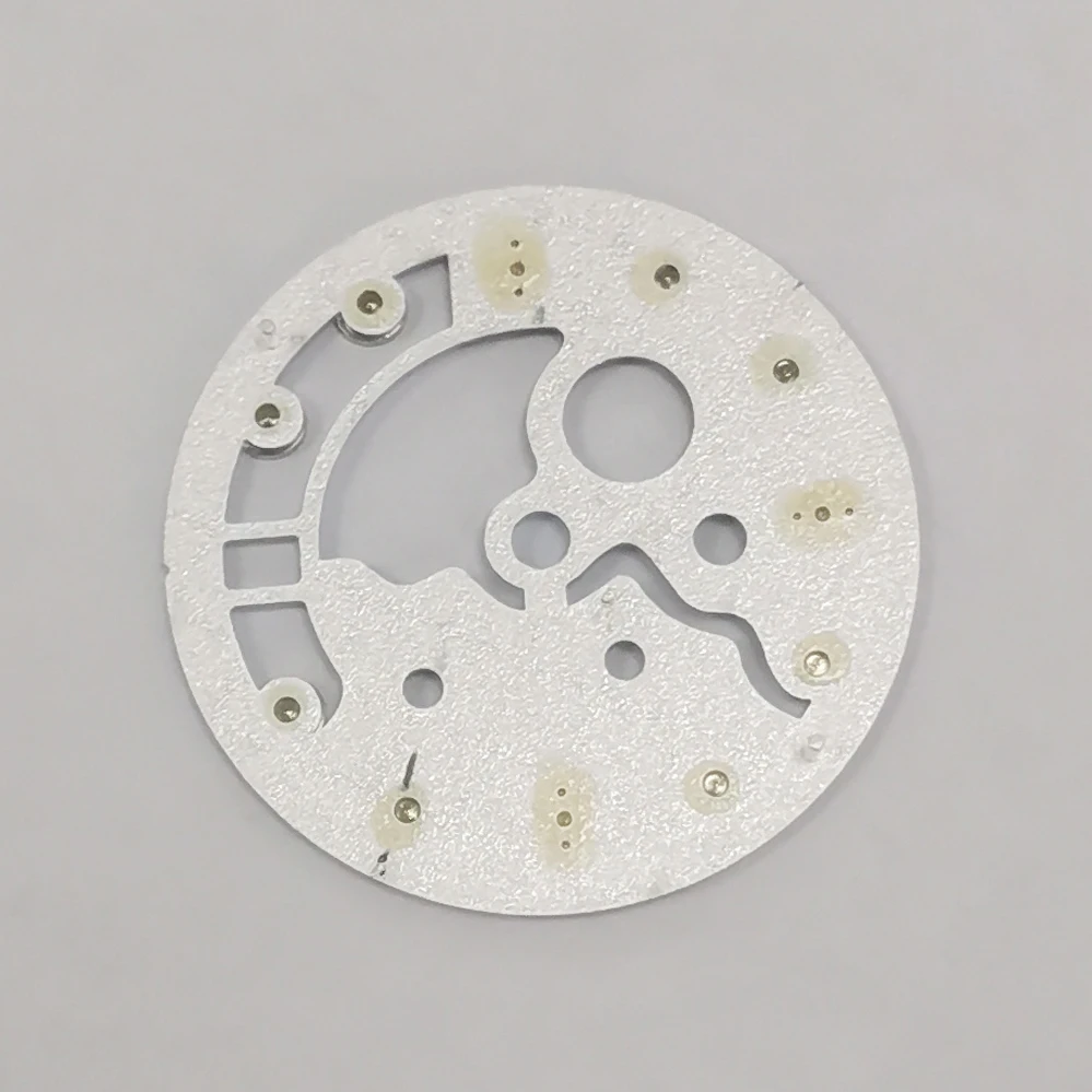 Uhren zubehör 28,5mm ausgehöhltes Zifferblatt grün leuchtende Passform für nh35/36-Uhrwerk ist nur für 3 Uhr geeignet