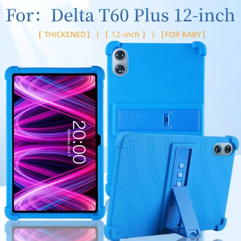 Case for Teclast T60Plus 12.0 inch 2024 Adjustable Silicone Kids Shockproof Tablet Cover For For Teclast T60 Plus 12.0