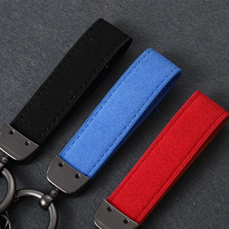 Leather Car Keychain Lanyard Key Ring Buckle for BMW M Power G01 G03 G11 Z3 Z4 G30 X1 X4 X3 X5 X6 E46 E39 E60 F10 F46 Logo Decor