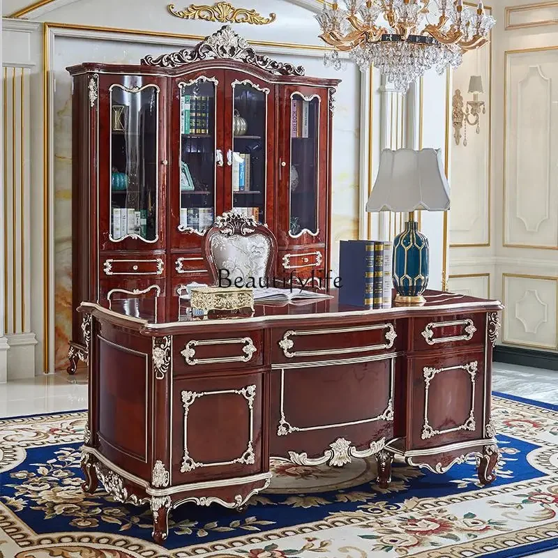 54European desk French neoclassical desk writing computer desk study
