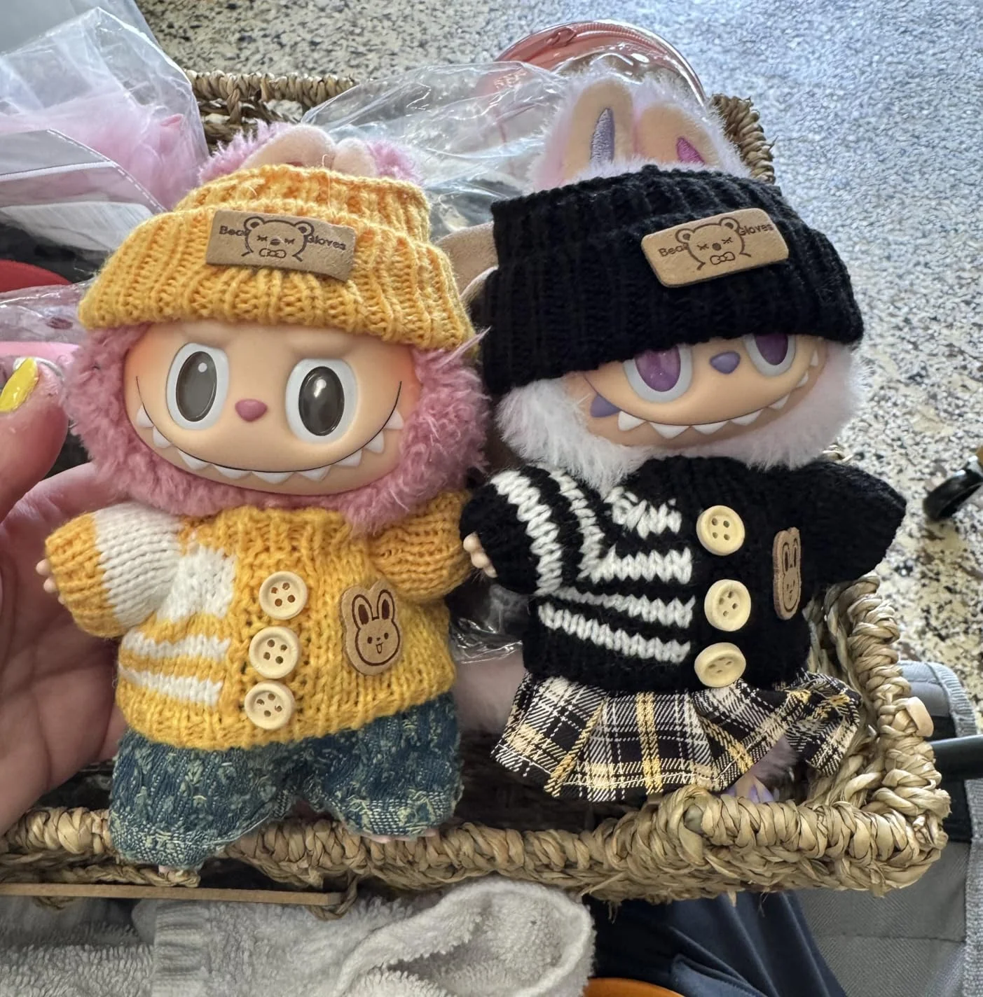 For Labubu Doll Clothing Cute Sweater Set 17cm Clothing Shoes Doll DIY Accessories Training Sitting Party Games Toys Gifts