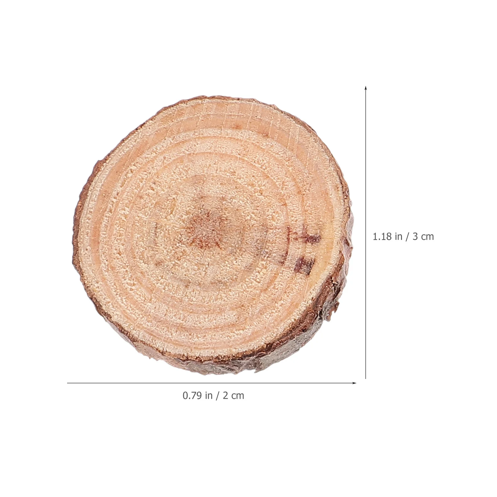 

120Pcs Wooden Rounds for Crafts Natural Wood Slices Smooth Pine Discs DIY Christmas Ornaments Party Favors Decoration Supplies
