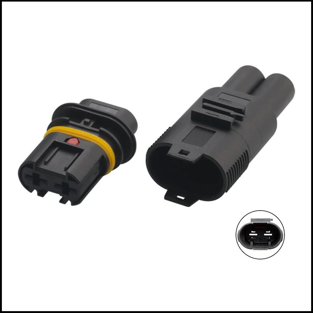 

100SET DJ70210A-6.3-11/21 auto Waterproof cable connector 2 pin automotive Plug famale male socket Includes terminal seal