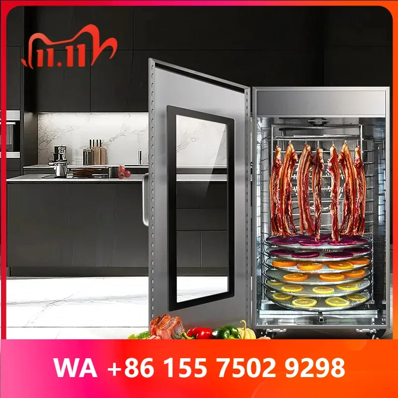 Commercial 16-Tier Automatic Rotating Food Dehydrator Sui for Drying Fruits and eges Large Industrial(ized)