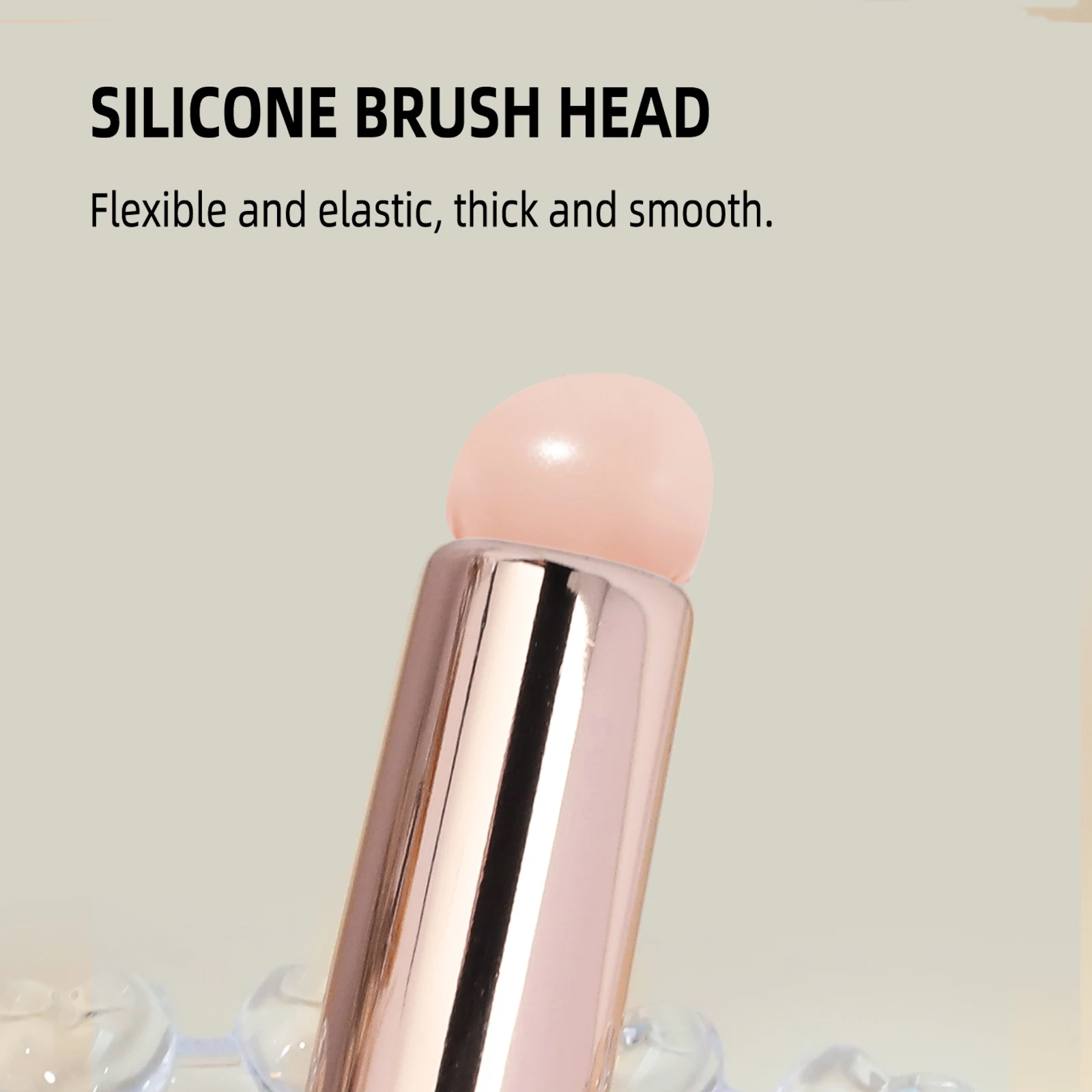 Nail Art Silicone Brush Reusable Mirror Powder Pigment Applying Manicure Tool Gradient Effect Nail Arts Silicone Applicator tool - view 3