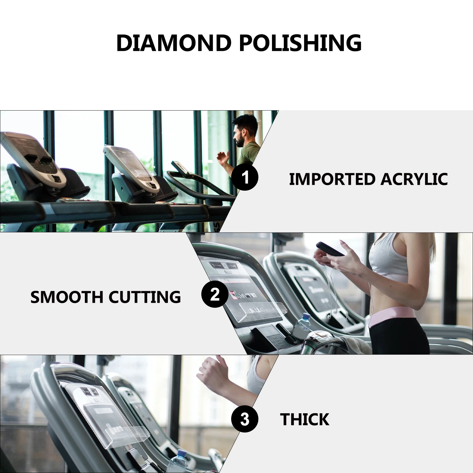 

Acrylic Reading Frame Transparent Display Stand Ebooks Holder Treadmill Exercise Safe Durable Practical Gift Tablet