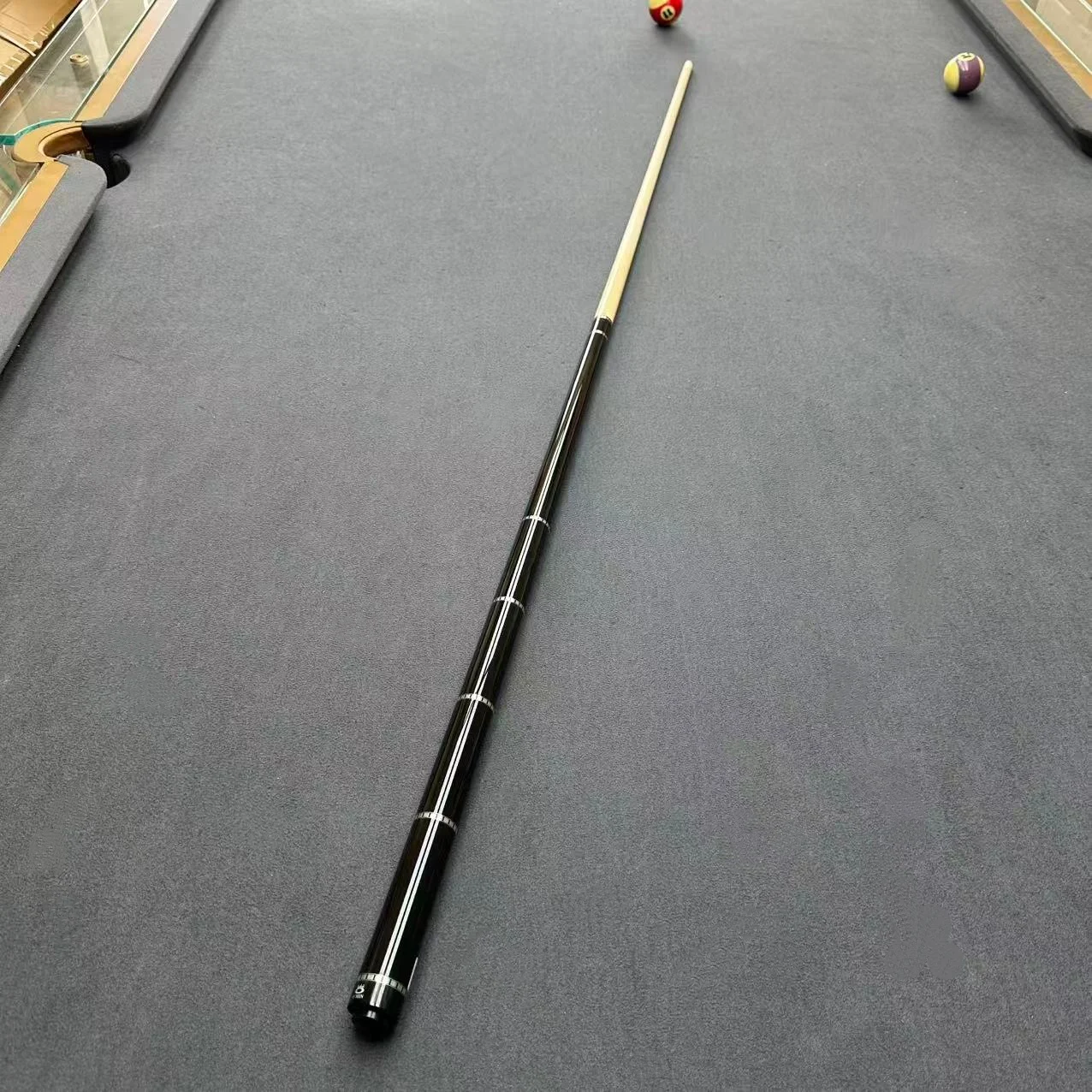 Omin 58 بوصة اليدوية تجمع جديلة 1/2 سبليت ألياف الكربون رمح الفولاذ المقاوم للصدأ المشتركة الأبنوس قبضة 12.75 مللي متر تلميح #4