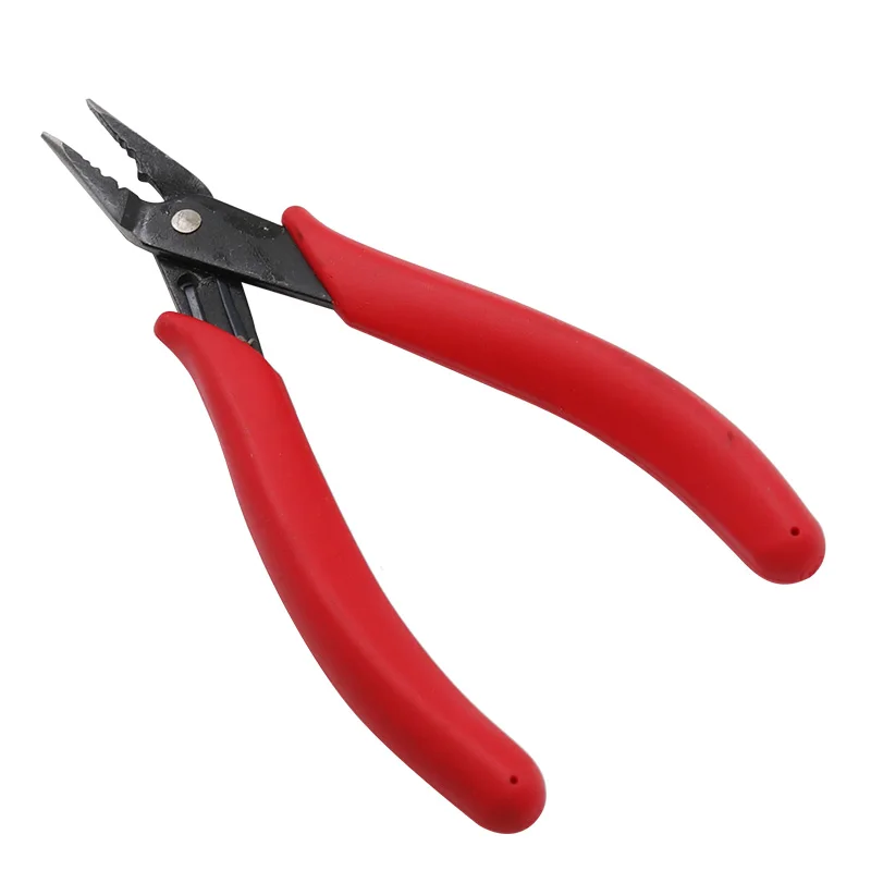 Wire Cutter Cutting Pliers Practical Wire and Cable Cutting Long Nose Pliers DIY Trimmer Bevel Cutter Red Hand Tools