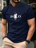 T-shirt d'été pour homme, simple et élégant, décontracté, à manches courtes, col rond, couleur unie, sport, séchage rapide 3