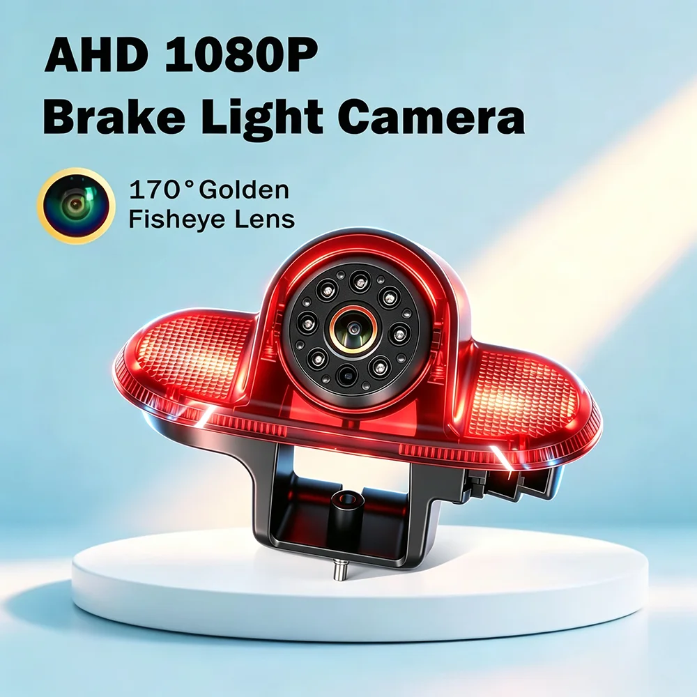 Black Box Rear Camera Rearview Mirror AHD 1080P 940 IR for Renault Trafic 2001-2014 Parking Primastar X83 2001-on Brake Light