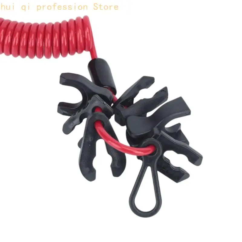 Außenbord-Sicherheitsleinenset mit Hakenclip und sieben Schlüsselaufsätzen H8WE – Detail 8