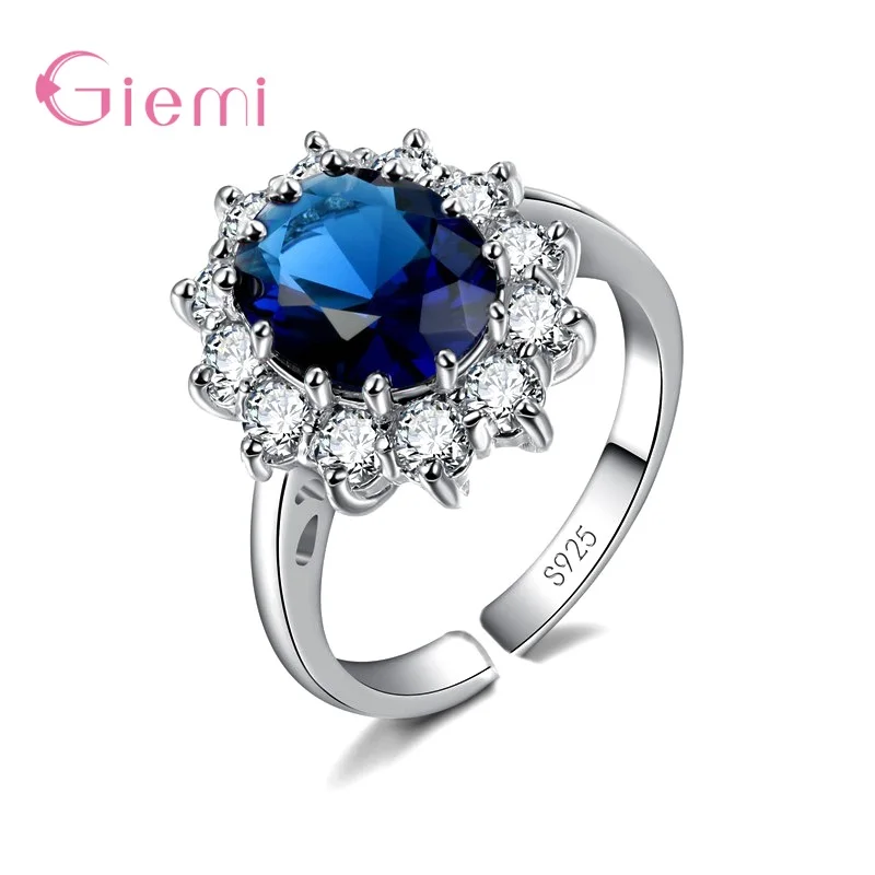 Women's 925 Silver Crystal Zircon Ring