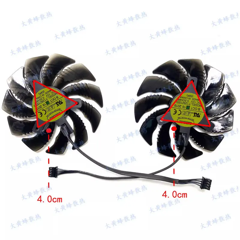 New Cooling Fan for GIGABYTE RTX3050 8GB EAGLE Video Card T129215SU PLD09210S12HH