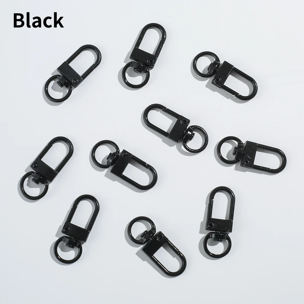 10/20pcs Colorful Metal Plated Lobster Clasp Hooks