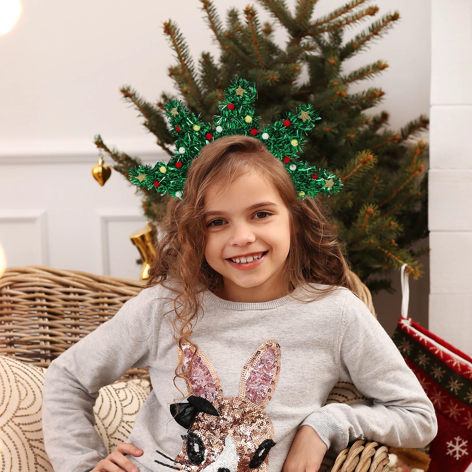 

Christmas Tree Headband Xmas Party Hair Accessory For Holiday Dress Up, Christmas Themed Headband Women Cosplay