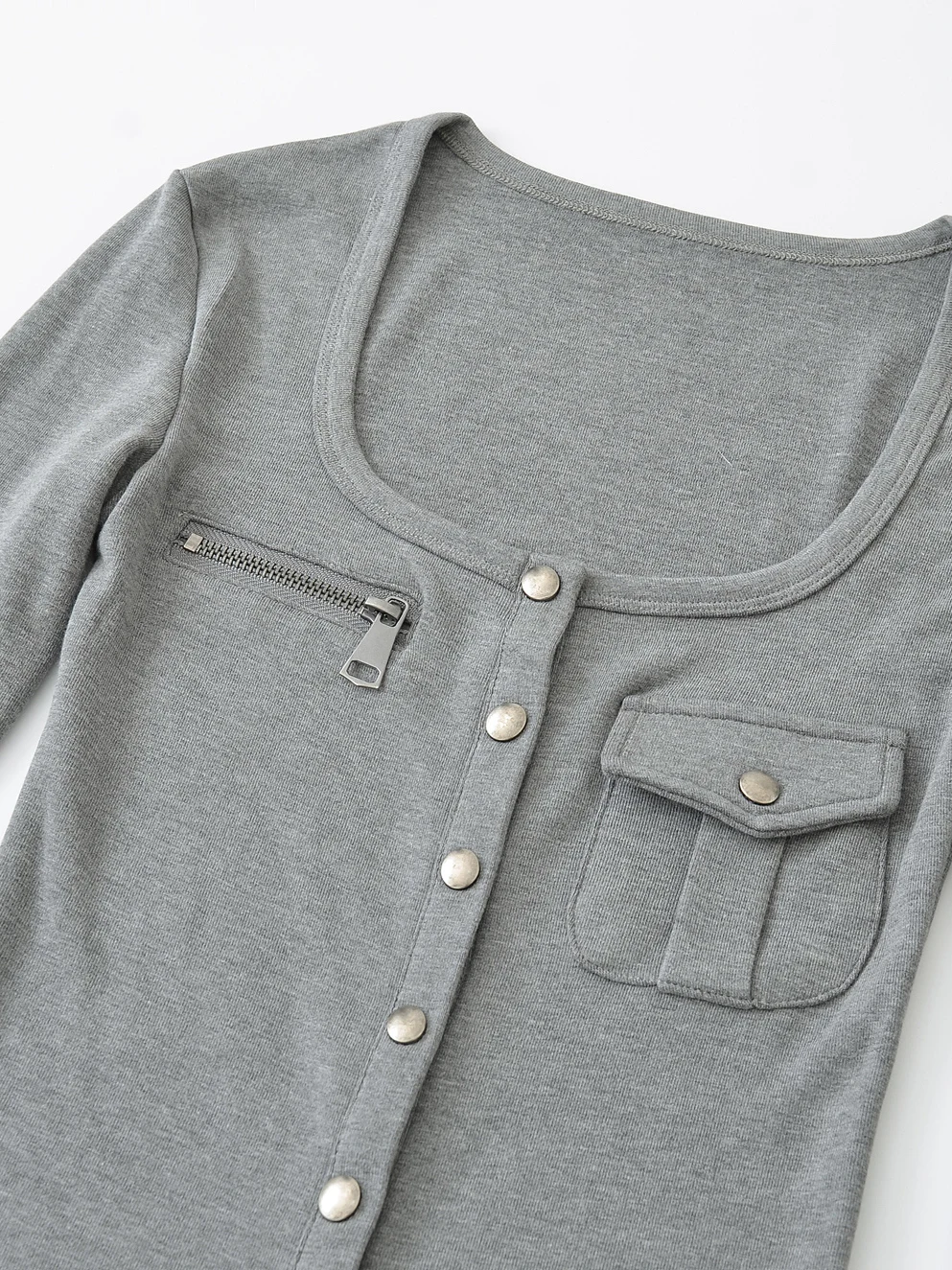 الرجعية الأمريكية سليم صالح طويل Sve تي شيرت المرأة ey U-Ne زر التخسيس الراقية قاعدة irt Faionable oulder-Length #3