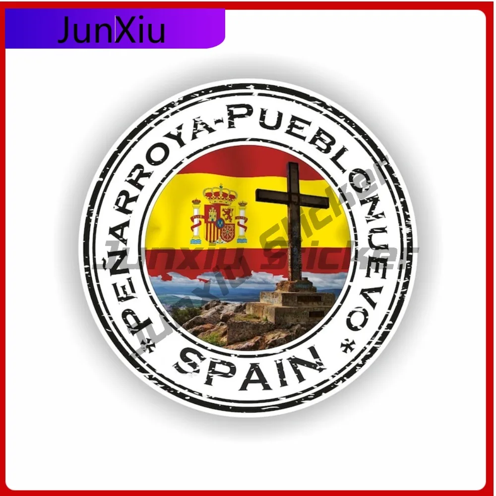 

Наклейка Pe arroya-Pueblonuevo Spain Seal Funny Car с круглым узором, водонепроницаемая, устойчивая к выцветанию, уникальная, стильная