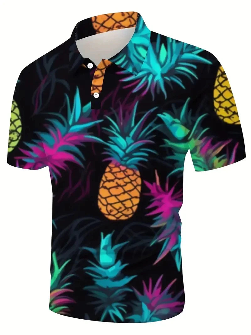 Classic Flamingos Pattern Polo Shirts For Men Women 3D Print Cartoon Animal Golf Shirt Summer Short-Sleeve Hawaiian POLO Tops